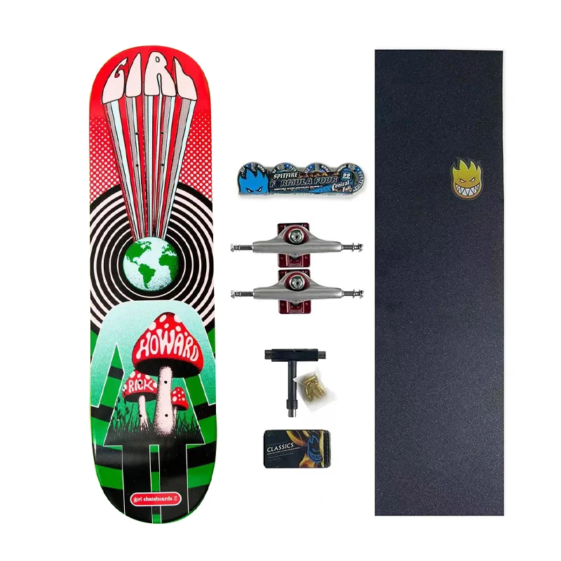 Girl Skateboard Complete Skate Double Rocker100% Canada Maple More Size 7.75 8.0 8.25 8.375 8.5Inches Size 7ply Decks - Image 6